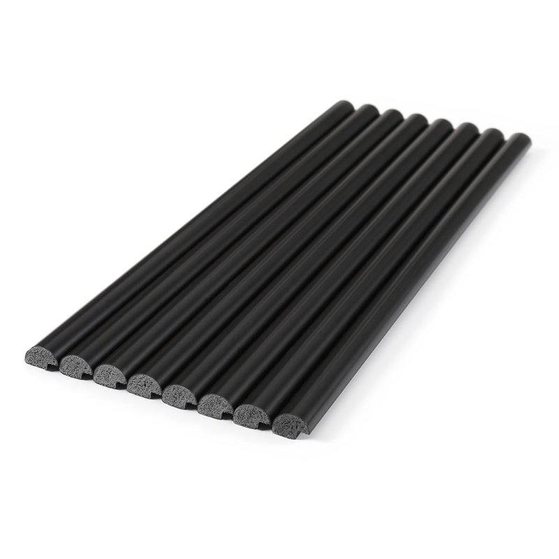 Tilingview 10-Pack Peel and Stick Tile Trim for Backsplash – 12" Self-Adhesive PVC Molding Edge, Decorative Pencil Tile Edging for Walls (Black) - Image 4